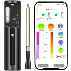 445012833841 QIREDA Wireless Meat Thermometer Digital Remote