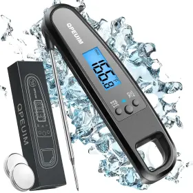 711181149593 QPEUIM Digital Meat Thermometer Cooking Kitchen
