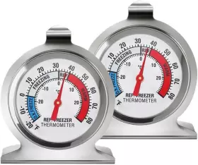 313106242299 QPIX DIGITAL Refrigerator Thermometer Pack Steel