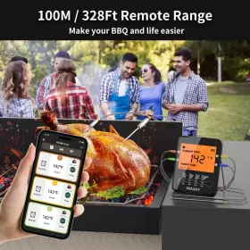 768067108236 RILITOR Bluetooth Meat Thermometer Wireless #3