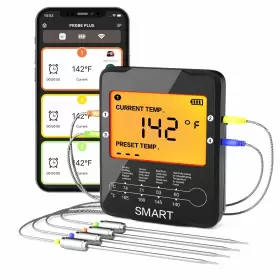 768067108236 RILITOR Bluetooth Meat Thermometer Wireless