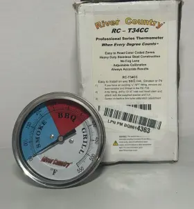 RC-T34CC RIVER COUNTRY Bbq Grill Smoker Thermometer
