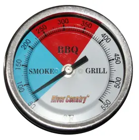 RCT55 RIVER COUNTRY Bbq Grill Thermometer Temperature Gauge