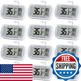 B0CF44TM4R RIY Refrigerator Thermometer Digital Fridge