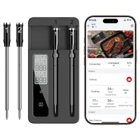 M02-B-4 ROUUO Smart Wireless Meat Thermometer Dual Probes Hig