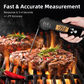 768795644747 SHOBES Meat Thermometer Waterproof Food Fo #3