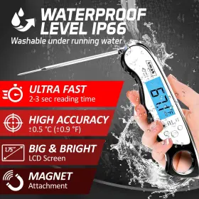 796258338810 SMAK Digital Meat Thermometer Waterproof Kitchen #2