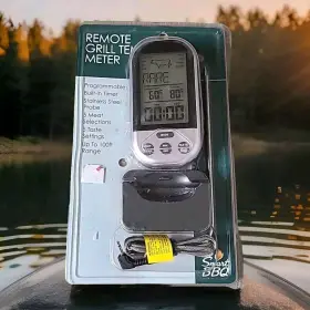 030698034438 SMART BBQ Grill Temperature Meter Remote Steal