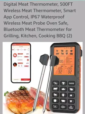 X003WV1Q67 SMART Wifi Meat Thermometer Wireless Up #2