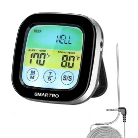 604213906120 SMARTRO Digital Meat Thermometer Oven Bbq Grill
