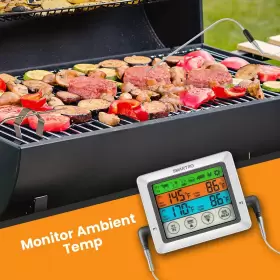 932091150699 SMARTRO Dual Probe Digital Meat Thermometer Food #3