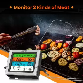 ST54 SMARTRO Dual Probe Digital Meat Thermometer Cooking Food #2
