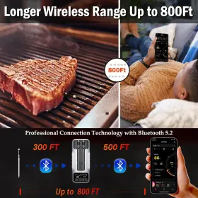 690003099103 SPEUSUREA Wireless Meat Thermometer Smart Grill #3