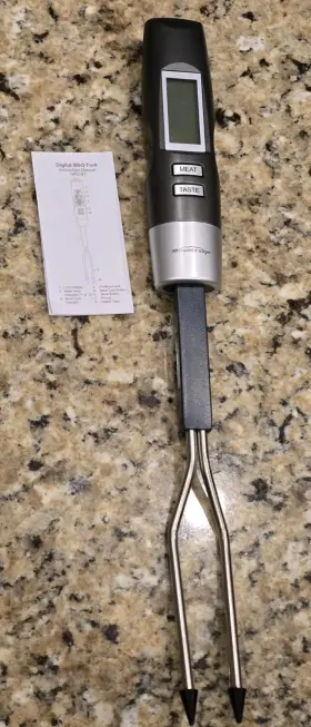 1450-97 STOWEBRIDGE Thermometer Fork Burgers Meat Filet Grill