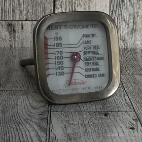 90304 SUNBEAM Pyrex Living Meat Thermometer Kitchen Tool #3