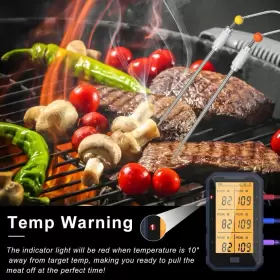 791291823682 SUPALAK Wireless Meat Thermometer Bluetooth Bbq #3