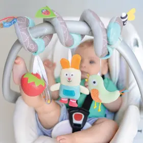 12105 TAF TOYS Garden Spiral Fun Car Seat Pram Han Baby #2