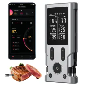 2-PROBE-KIT TASTYTI Wireless Meat Thermometer Smart Alerts