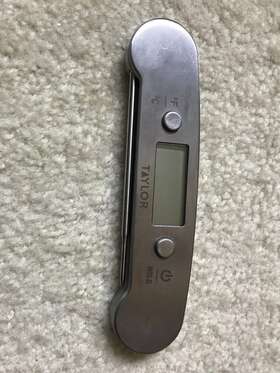 077784000489 TAYLOR Steel Digital Folding Kitchen Thermometer