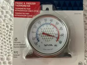 3507FS TAYLOR Steel Dial Fridge Freezer Thermometer #2