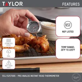 077784036259 TAYLOR Pro Analog Thermometer Temperature #3