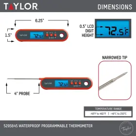 077784042755 TAYLOR Digital Waterproof Kitchen Food Meat #2