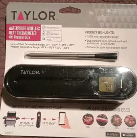 077784045732 TAYLOR Wireless Meat Thermometer Cooking Remote
