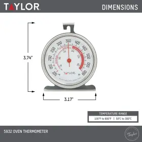 077784047200 TAYLOR Dial Kitchen Cooking Oven Thermometer #3