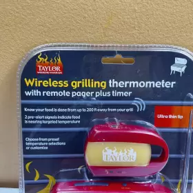 077784081747 TAYLOR Bbq Thermometer Digital Wireless Remote #3