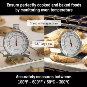 077784350607 TAYLOR Dial Kitchen Cooking Oven Thermometer #2