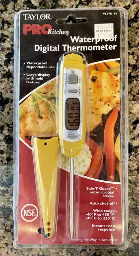 077784984765 TAYLOR Pro Kitchen Waterproof Digital Grill Meat