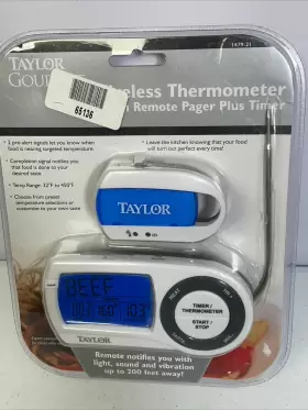 1479-21 TAYLOR Programmable Food Thermometer Wireless Remote