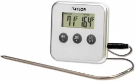 1574 TAYLOR Digital Probe Thermometer Steel