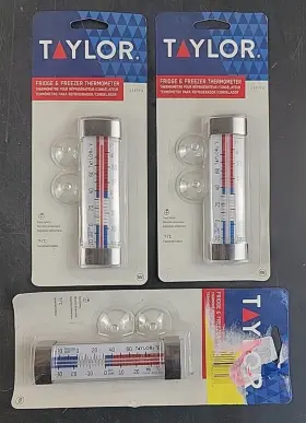 3503FS TAYLOR Pack Tube Refrigerator Freezer Thermometer #2