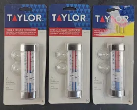 3503FS TAYLOR Pack Tube Refrigerator Freezer Thermometer