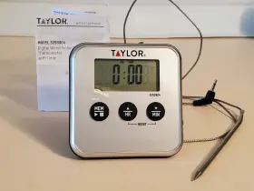 5293904 TAYLOR Digital Meat Thermometer Wired Probe Monitor #2