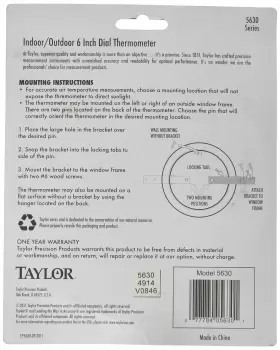 601921521492 TAYLOR Precision Dial Thermometer #2