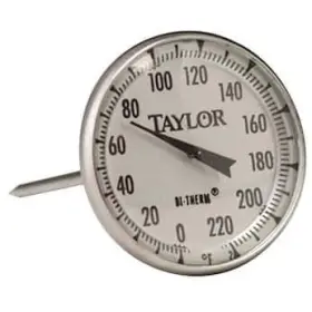 61054J TAYLOR Analog Bimetal Meat Thermometer