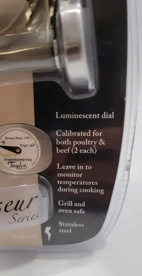 8661118 TAYLOR Connoisseur Set Grill Thermometers Chicken #2