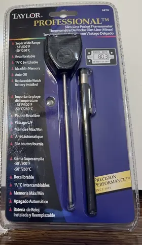 9878 TAYLOR Digital Line Recalibratable Thermometer