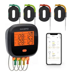 IBBQ4T4PACKE WIFI Meat Thermometer Organized Probes Grill