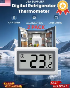 445001239234 TEKAERXI Digital Refrigerator Thermometer Fridge