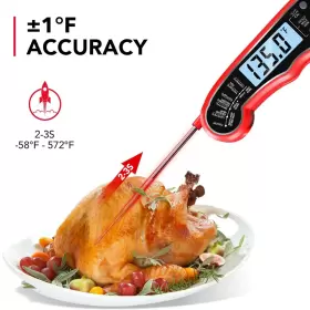 696563164282 TEMOLA Meat Thermometer Food Lcd Backlight Calib #2