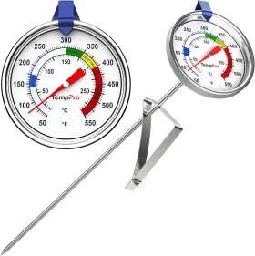 445045235261 TEMPPRO Candy Thermometer Pot Clip Probe Oil