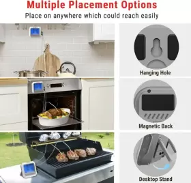 705353660825 TEMPPRO Meat Thermometer Oven Cooking Smoker Bbq #3