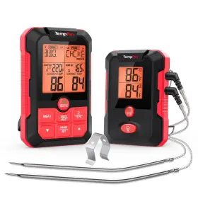 897099882671 TEMPPRO Wireless Meat Thermometer Grill Dual