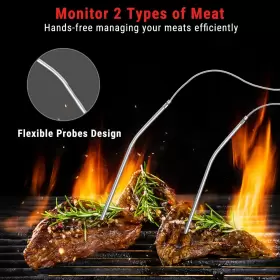 897099882756 TEMPPRO Meat Thermometer Oven Cooking Smoker Bbq #2