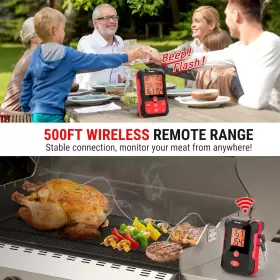 H10B TEMPPRO Wireless Meat Thermometer Grill Dual Probe #2