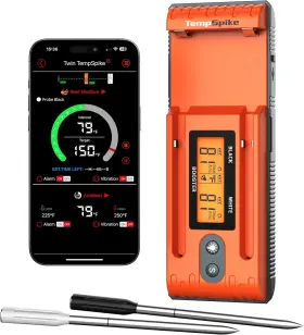 445008991913 TEMPSPIKE Bluetooth Meat Thermometer Dual Probes