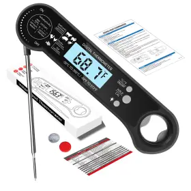 TSDTH186 TEMPSPRITE Meat Thermometer Lcd Backlight Waterproof